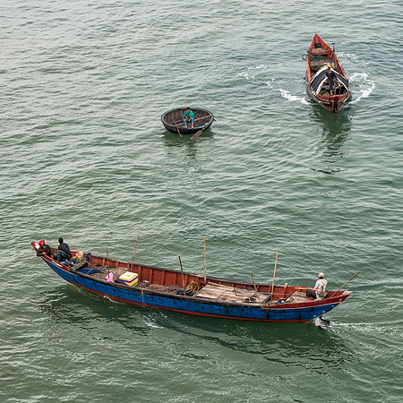 Fishing Boats - Saigon River, Saigon, Vietnam