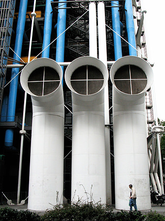Detail of the Pompidou Centre
