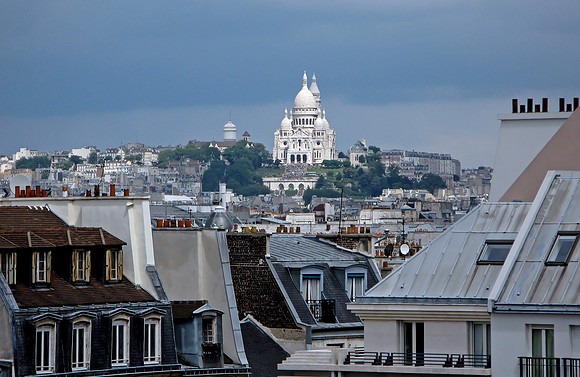 Montmartre and Sacre Coeur from the Pompidou Center