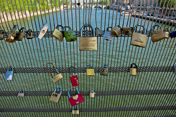 Lovers Locks on the Seine