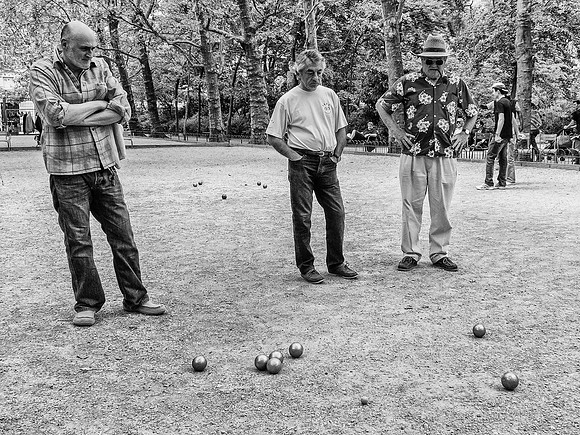 Petanque Players in the Luxembourg Gardens 1