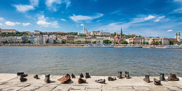 Holocaust Museum Overlooking the Danube in Budapest