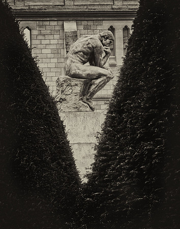 Rodin's "The Thinker" at the Rodin Museum