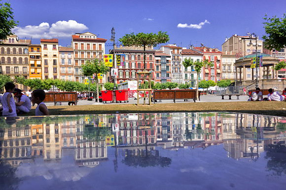 Pamplona town square
