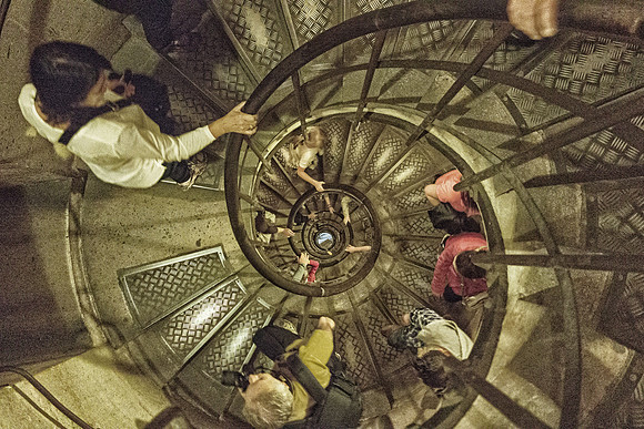 Arc de Triomphe staircase - 284 steps