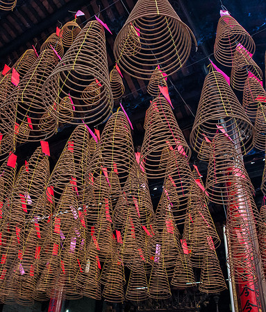 Incense in a Temple - Saigon, Vietnam