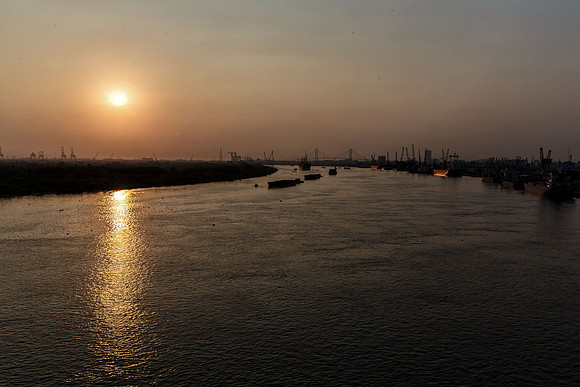 Saigon River Sunrise, Saigon, Vietnam