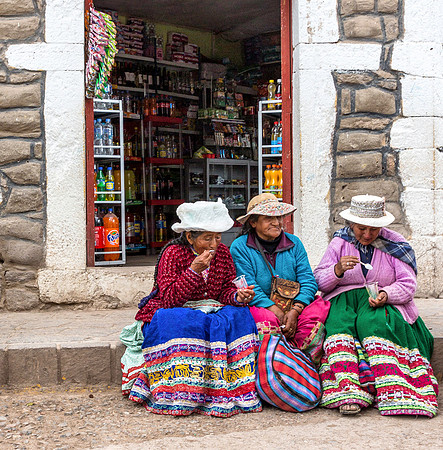 Peru - market day in the Andes high plains